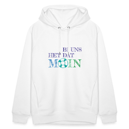 Unisex Bio-Hoodie - Bi uns het dat Moin - weiß