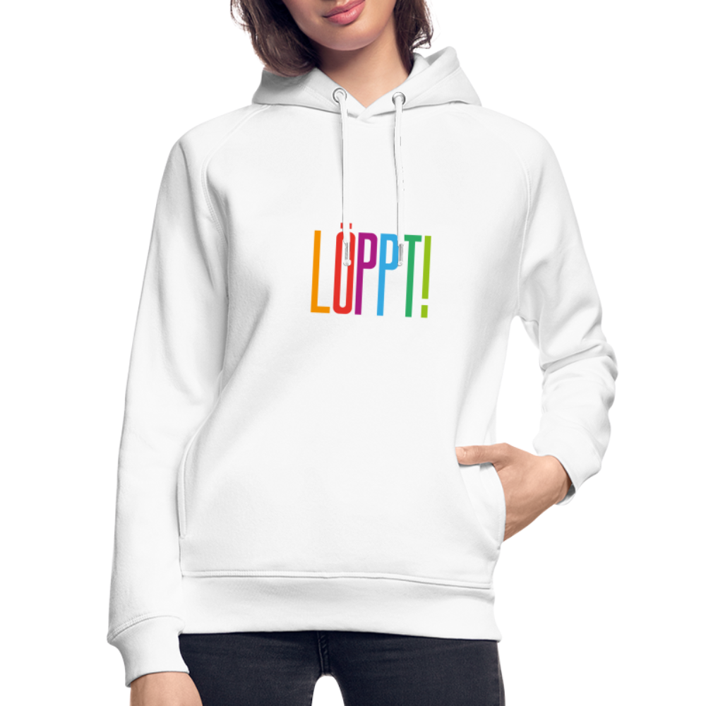 Unisex Bio-Hoodie - Löppt! - weiß