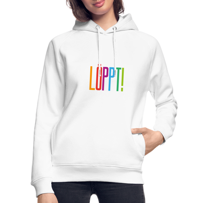 Unisex Bio-Hoodie - Löppt! - weiß