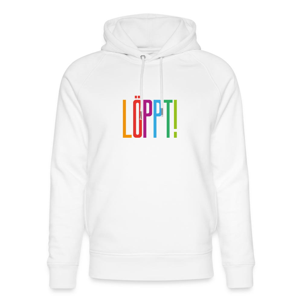 Unisex Bio-Hoodie - Löppt! - weiß