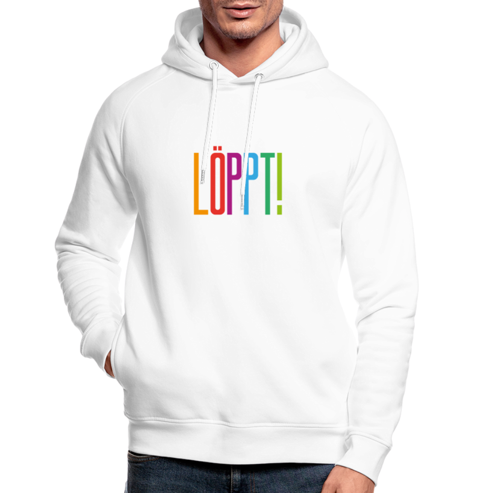 Unisex Bio-Hoodie - Löppt! - weiß