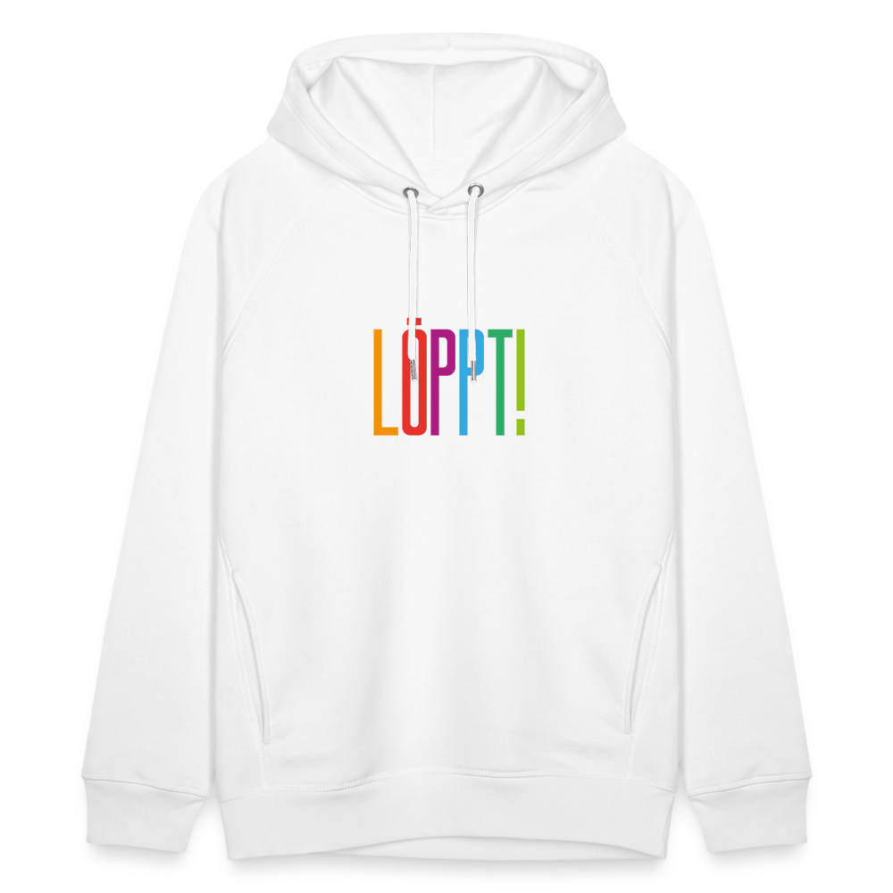 Unisex Bio-Hoodie - Löppt! - weiß