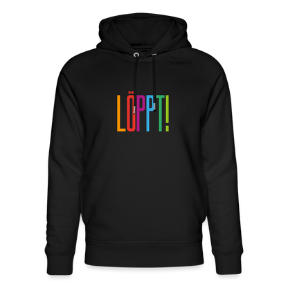 Unisex Bio-Hoodie - Löppt! - Schwarz