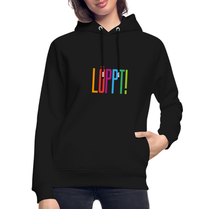 Unisex Bio-Hoodie - Löppt! - Schwarz