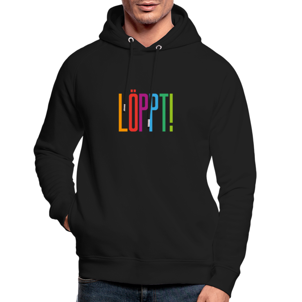 Unisex Bio-Hoodie - Löppt! - Schwarz