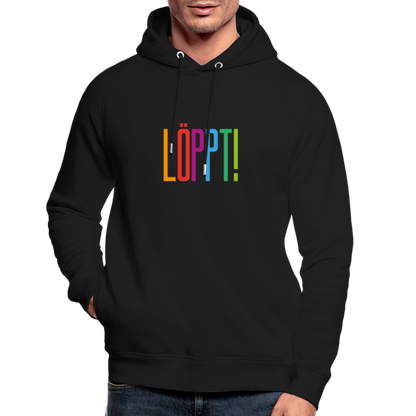 Unisex Bio-Hoodie - Löppt! - Schwarz