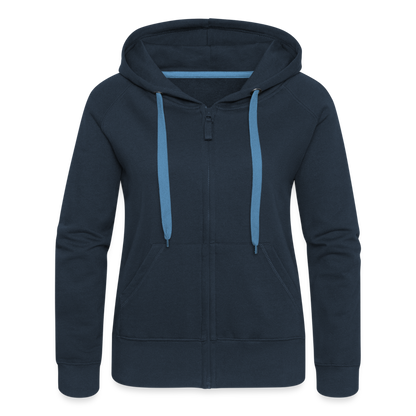 Frauen Premium Kapuzenjacke - Deern - Navy