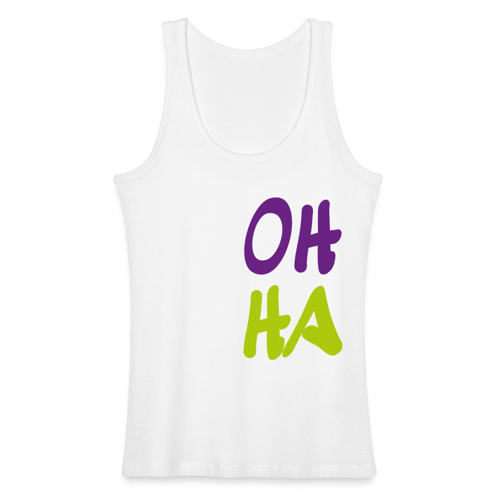 Frauen Bio Tank Top - Oh ha - weiß