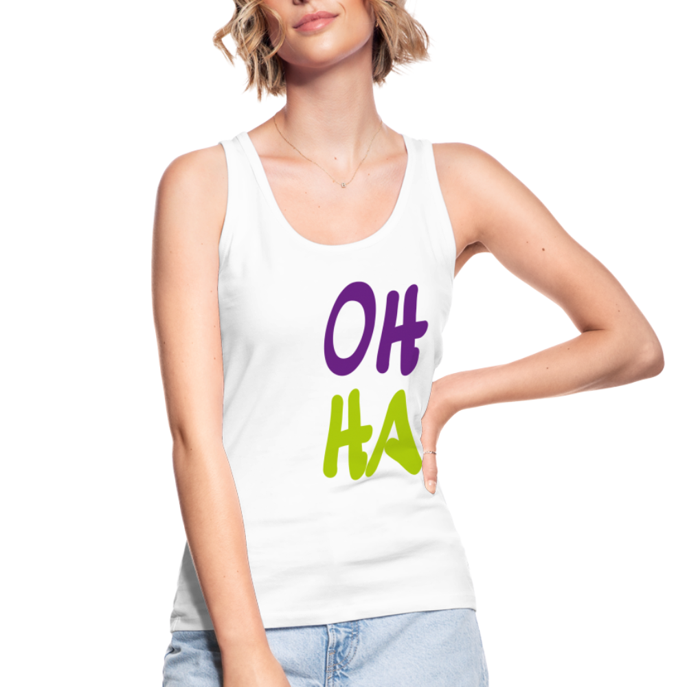 Frauen Bio Tank Top - Oh ha - weiß