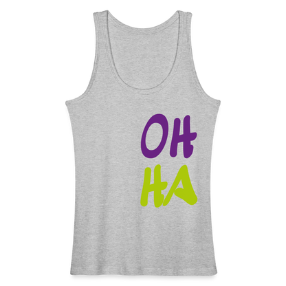 Frauen Bio Tank Top - Oh ha - Grau meliert