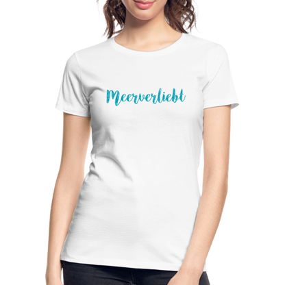 Frauen Premium Bio T-Shirt - Meerverliebt - Weiß