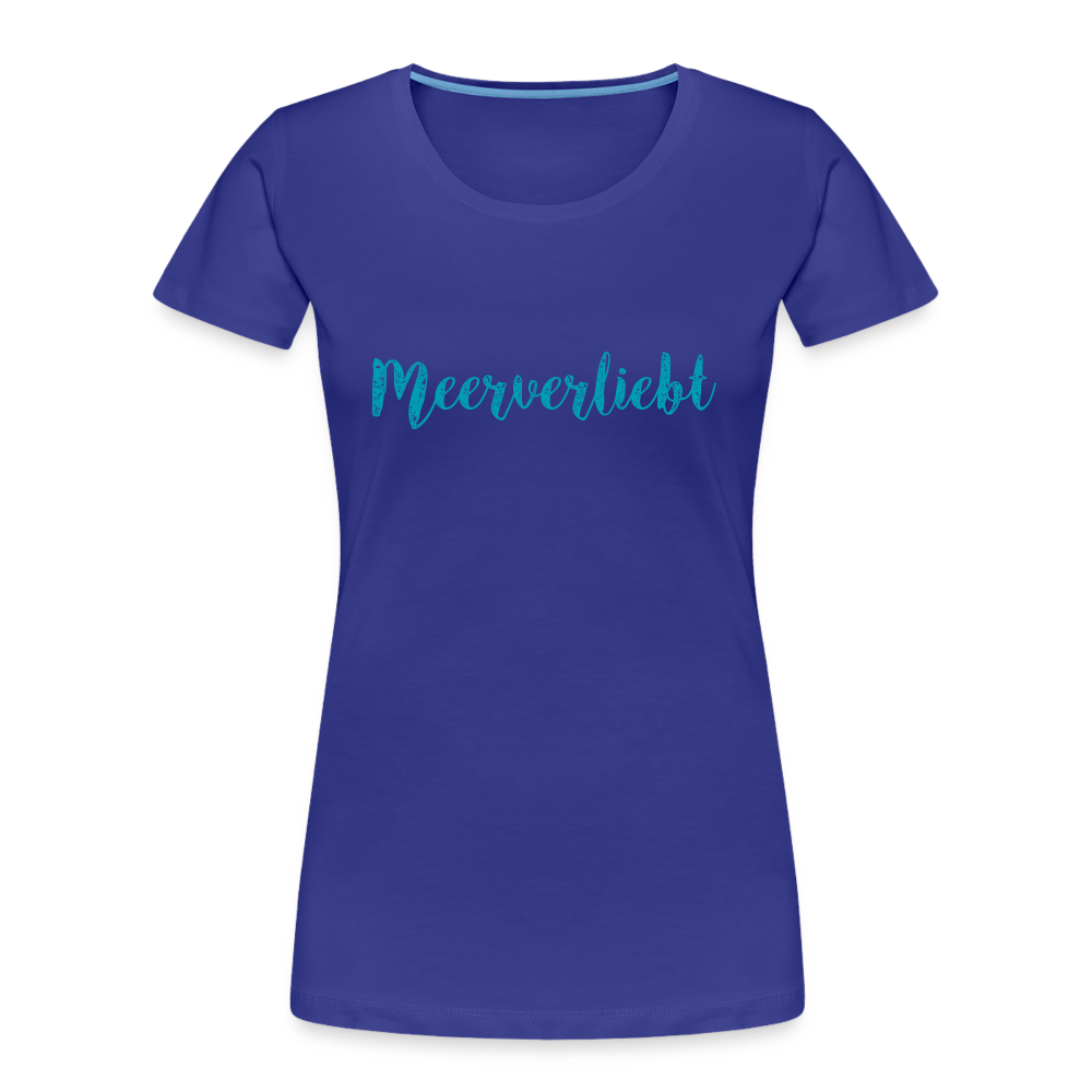 Frauen Premium Bio T-Shirt - Meerverliebt - Königsblau