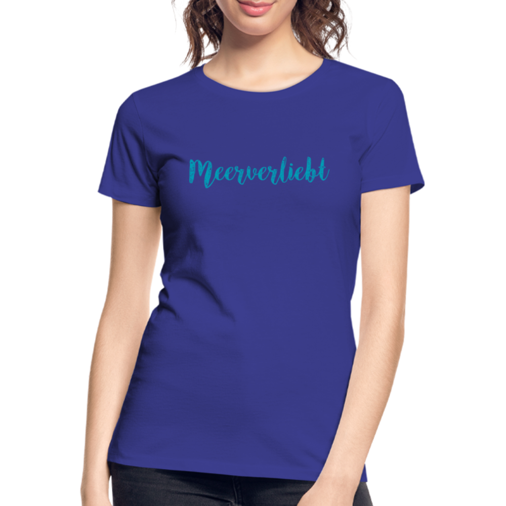 Frauen Premium Bio T-Shirt - Meerverliebt - Königsblau