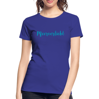 Frauen Premium Bio T-Shirt - Meerverliebt - Königsblau