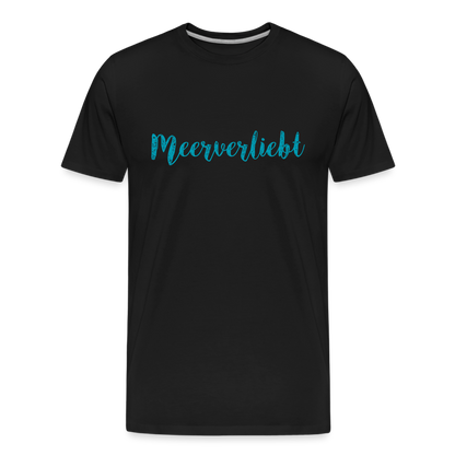 Männer Premium Bio T-Shirt - Meerverliebt - Schwarz