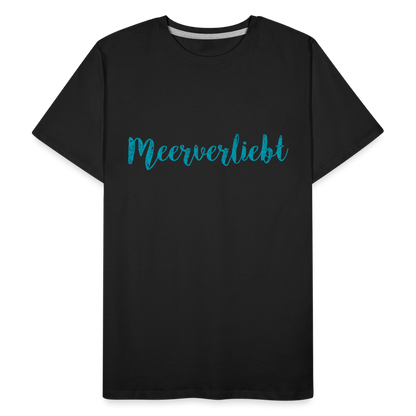 Männer Premium Bio T-Shirt - Meerverliebt - Schwarz