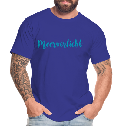 Männer Premium Bio T-Shirt - Meerverliebt - Königsblau