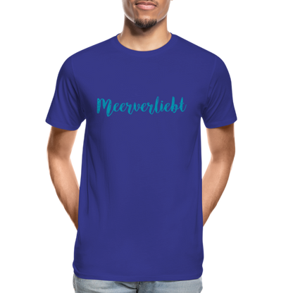 Männer Premium Bio T-Shirt - Meerverliebt - Königsblau