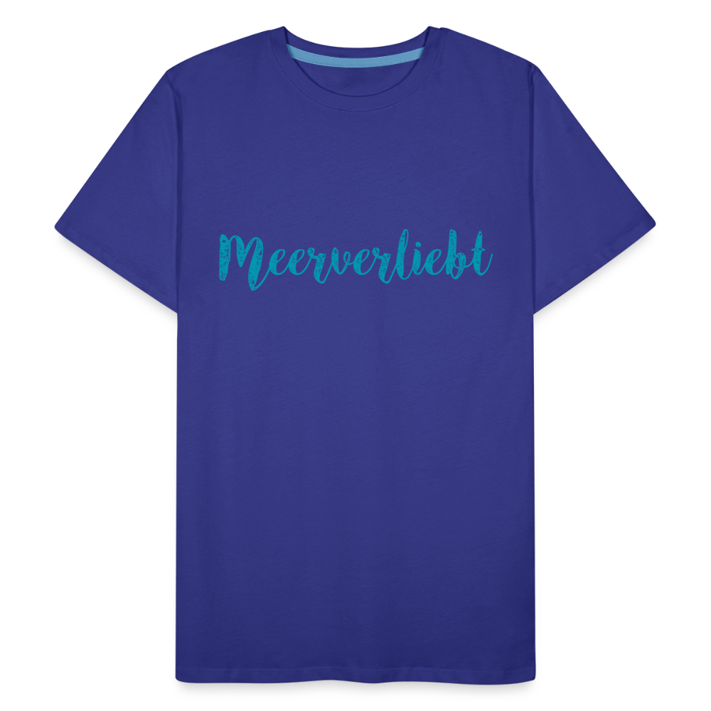 Männer Premium Bio T-Shirt - Meerverliebt - Königsblau