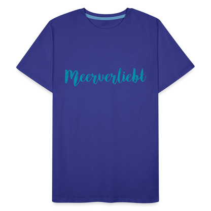 Männer Premium Bio T-Shirt - Meerverliebt - Königsblau