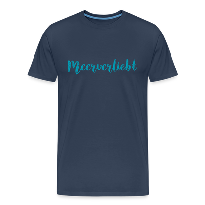 Männer Premium Bio T-Shirt - Meerverliebt - Navy