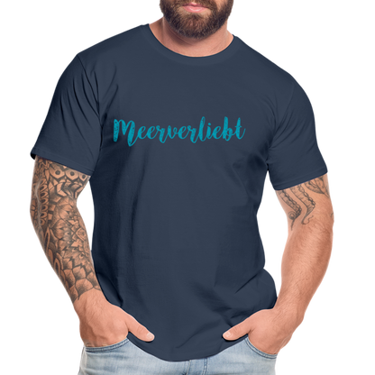 Männer Premium Bio T-Shirt - Meerverliebt - Navy