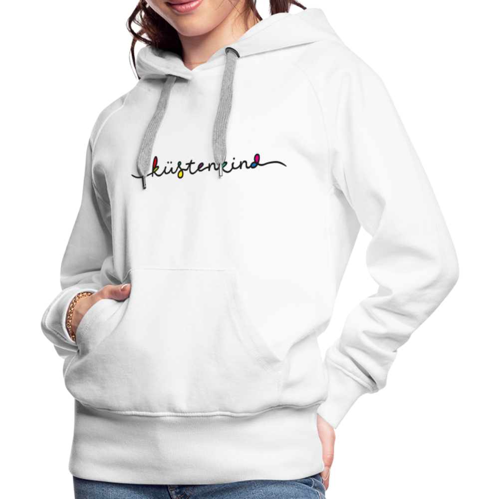 Frauen Premium Hoodie - Küstenkind - Weiß