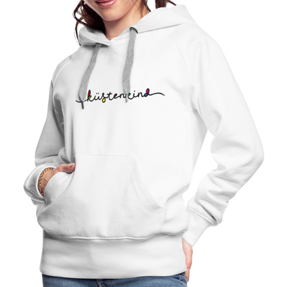 Frauen Premium Hoodie - Küstenkind - Weiß