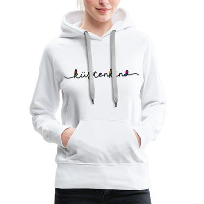 Frauen Premium Hoodie - Küstenkind - Weiß