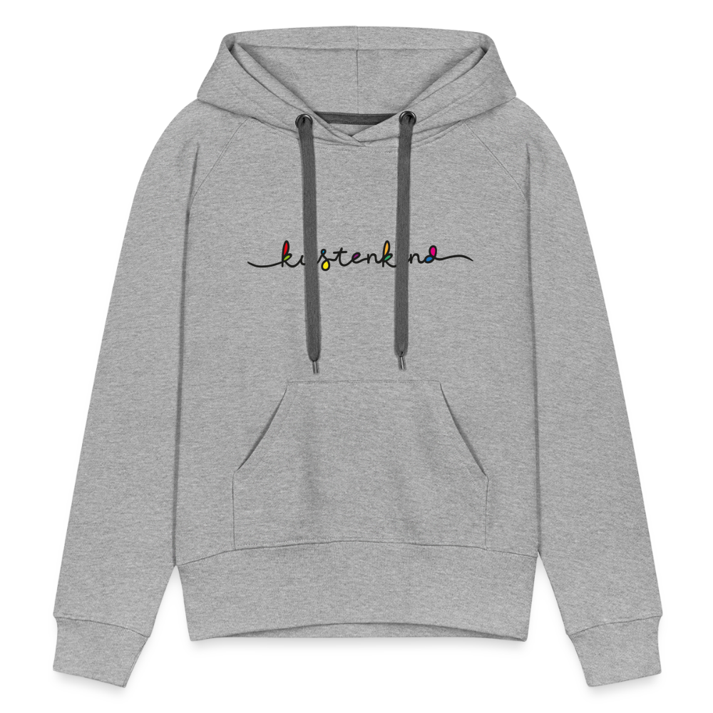 Frauen Premium Hoodie - Küstenkind - Grau meliert