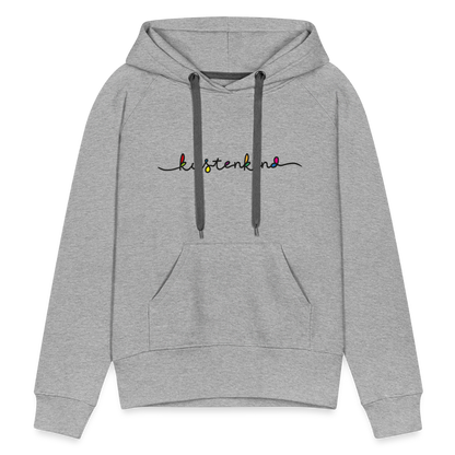 Frauen Premium Hoodie - Küstenkind - Grau meliert