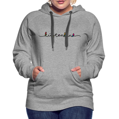 Frauen Premium Hoodie - Küstenkind - Grau meliert