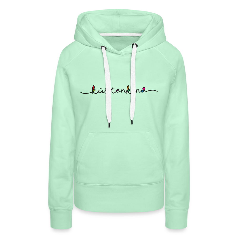 Frauen Premium Hoodie - Küstenkind - helles Mintgrün