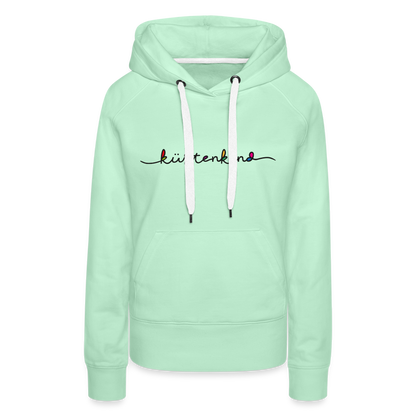 Frauen Premium Hoodie - Küstenkind - helles Mintgrün