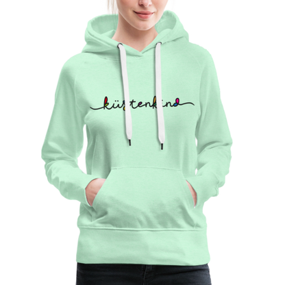 Frauen Premium Hoodie - Küstenkind - helles Mintgrün