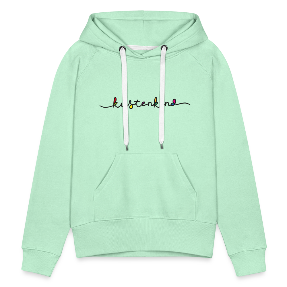 Frauen Premium Hoodie - Küstenkind - helles Mintgrün