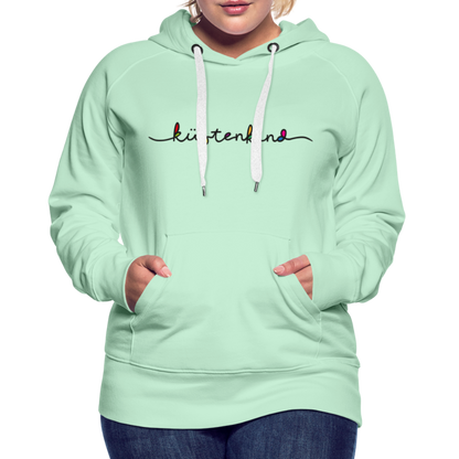 Frauen Premium Hoodie - Küstenkind - helles Mintgrün