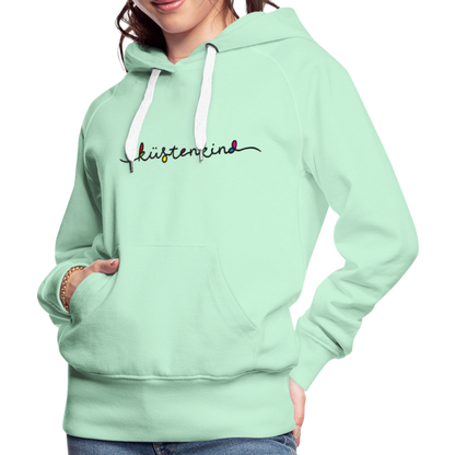 Frauen Premium Hoodie - Küstenkind - helles Mintgrün