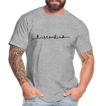 Männer Premium Bio T-Shirt - Küstenkind - Grau meliert